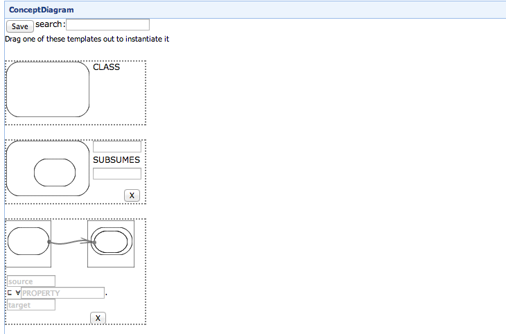 Pattern library and canvas